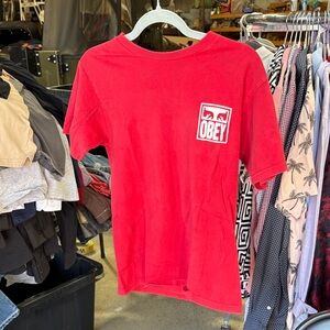 Obey Bold Red Short Sleeve Tee
